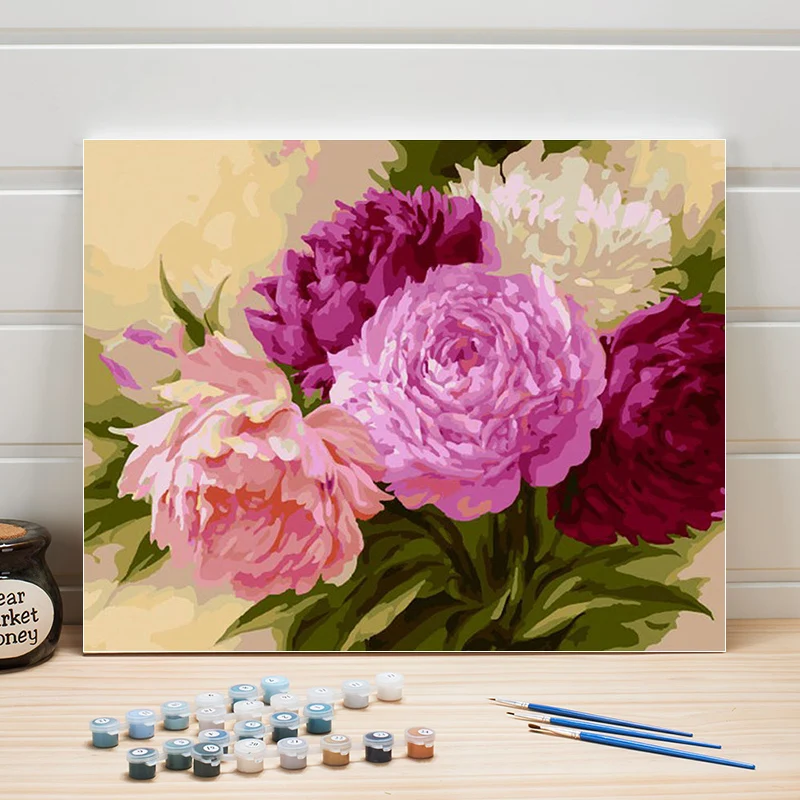 

Flowers Painting By Number 40x50cm For Adult , Paint Picture By Number One Piece , Drawing By Number On Canvas , Acrylic Art set