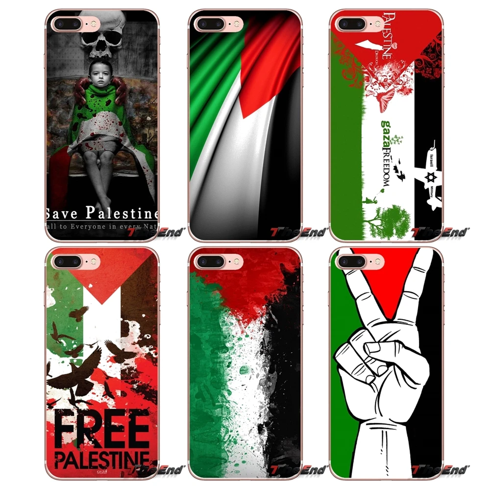 

For Samsung Galaxy S2 S3 S4 S5 MINI S6 S7 edge S8 S9 Plus Note 2 3 4 5 8 Coque Fundas free palestine flag Cell Phone Cases Cover