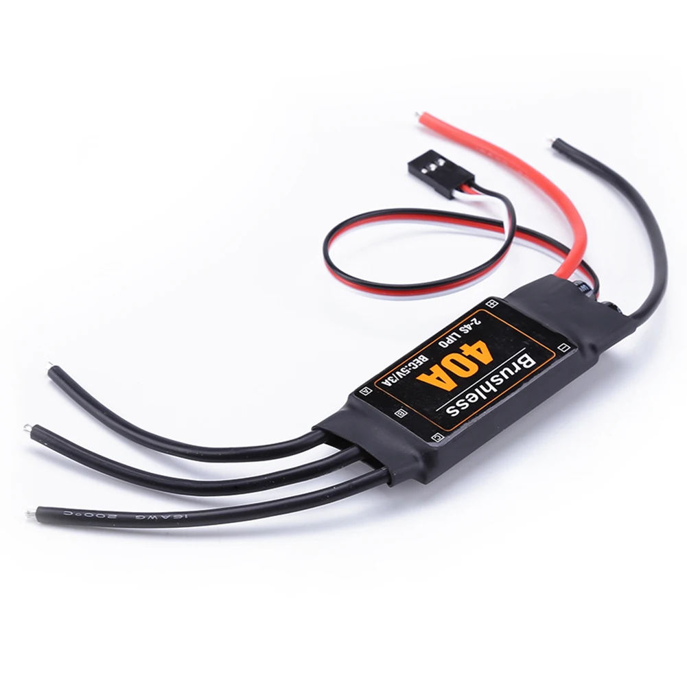 Long 40A бесщеточный Дрон ESC части для самолетов компоненты аксессуары регулятор скорости двигателя RC игрушки FPV прочный Квадрокоптер вертолет - Цвет: Long