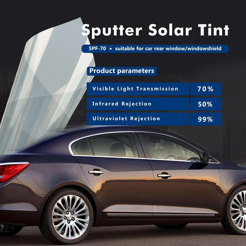 

60inx20in(1.52x0.5m) High performance solar window glass sputtered film with 99% UV-proof