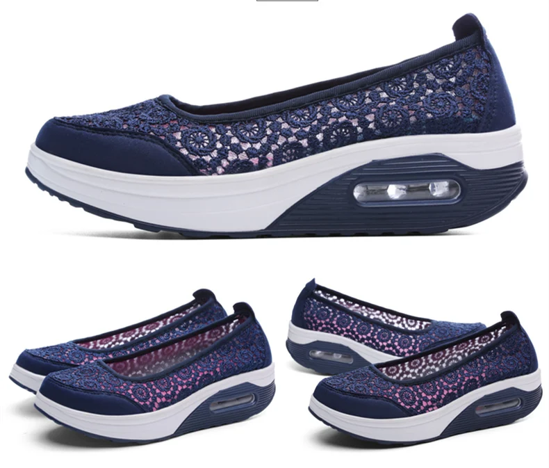 STS Brand Fashion Women Flat Platform Shoes Woman Breathable Mesh Bud silk Casual Shoes Moccasin Zapatos Mujer Ladies Boat Shoes (16)