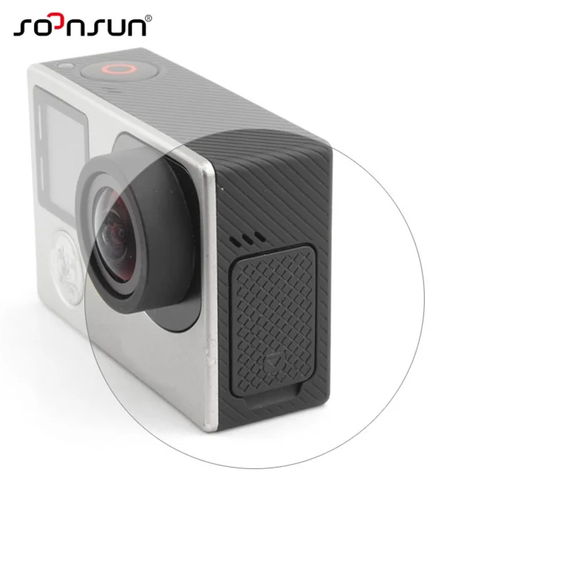 Замена боковой двери SOONSUN 2 шт./лот USB для Go Pro Hero 4 3 + Аксессуары камеры GoPro черного и