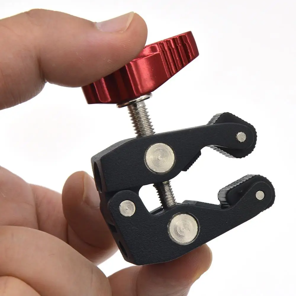 

BEESCLOVER Ball Head Clamp Ball Mount Clamp Magic Arm Super Clamp w/ 1/4"-20 Thread for GPS Phone Monitor Video Light