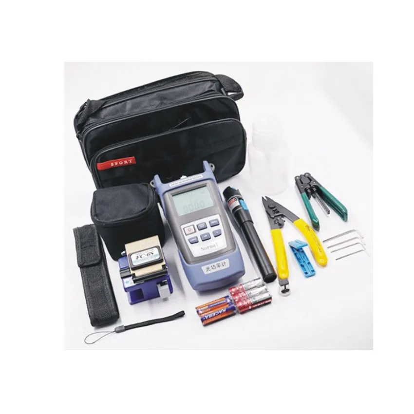 

FTTH Fiber Optic Tool Kit with Power Meter and Visual Fault Locator and full tool