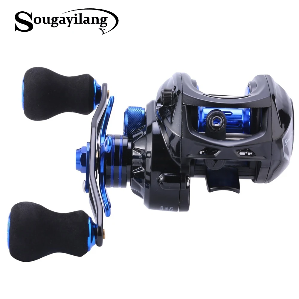 

Sougayilang 9+1BB Gear Ratio 7.0:1 Bait Casting Fishing Reel Baitcasting Reel Left or Right Hand Lure Fishing Reel