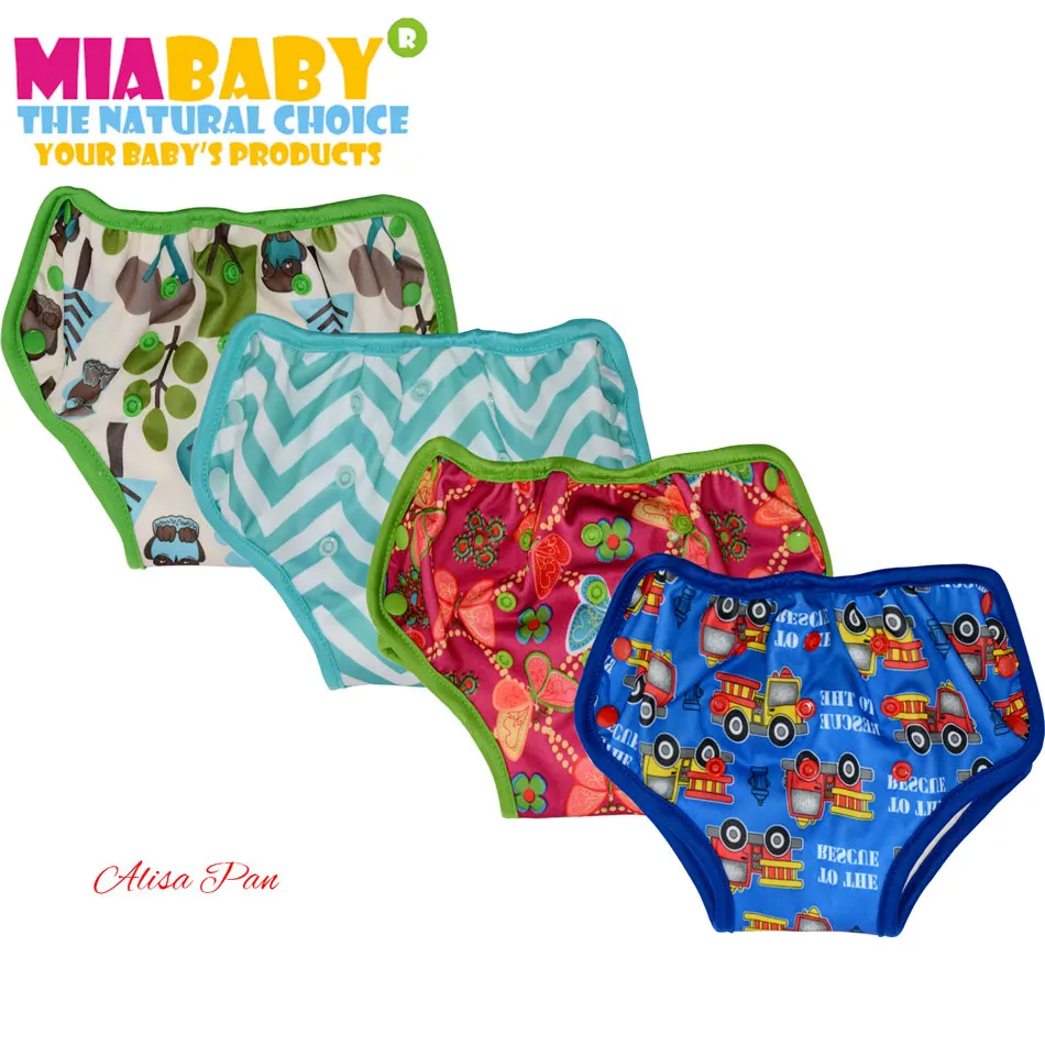 

Miababy cloth diaper training pants,bamboo terry inside with a sew inside insert, fits 12-30 months or 5-15 kg baby washable