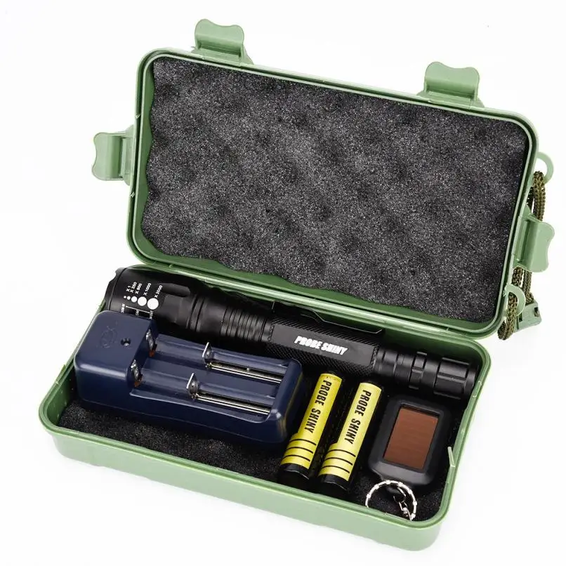

DC 1 Hot Selling Drop Shipping X800 Flashlight LED CREE XM-L2 Tactical Zoom 2 Battery 18650