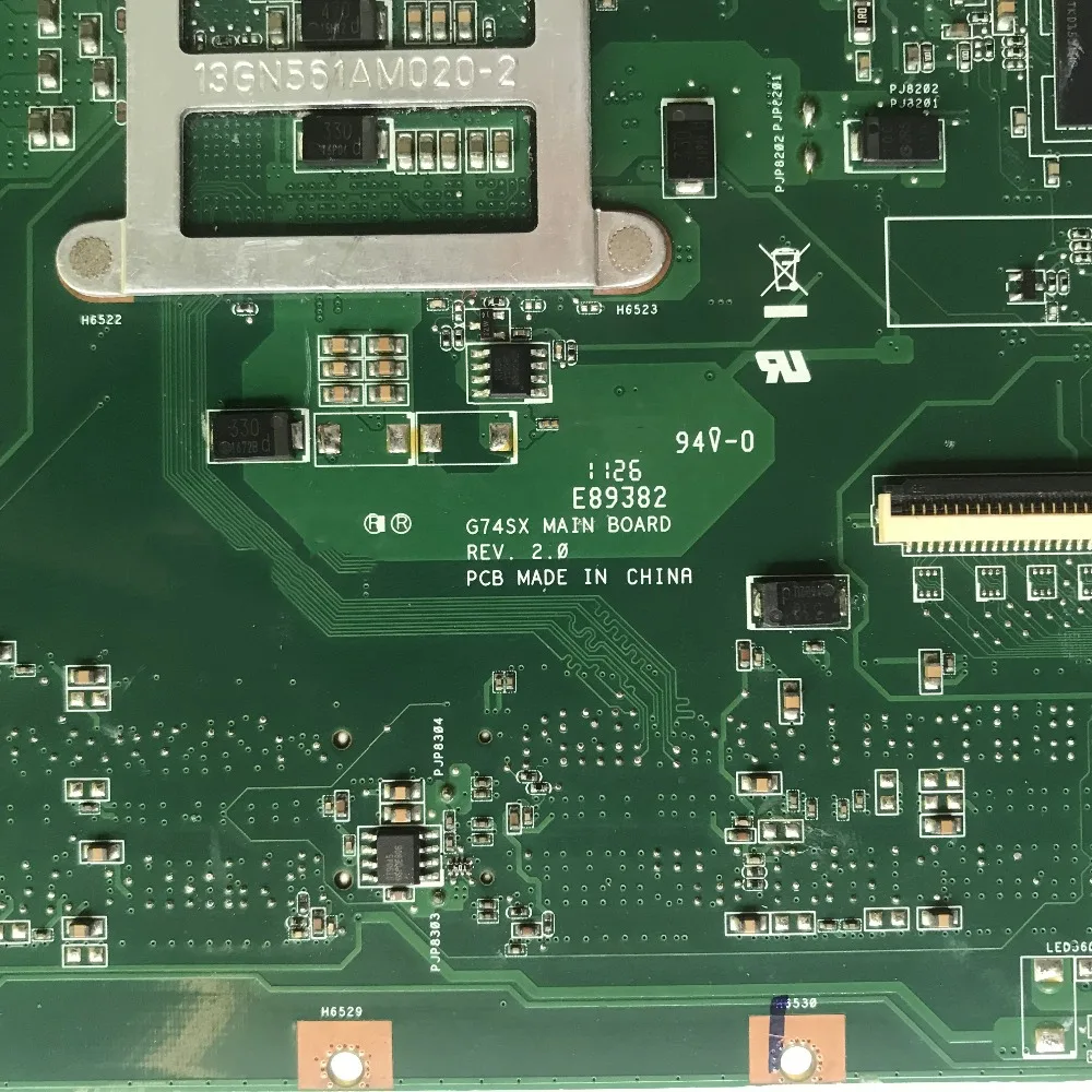 Reboto высокого качества для ASUS G74SX Материнская плата ноутбука G74SX основной плате REV: 2.1 HM65 GTX560M 3 ГБ тестирование Быстрая