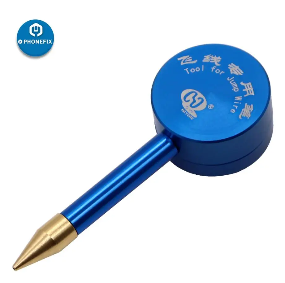 0,02 мм 0,01 мм Мобильная материнская плата телефона BGA ремонт пайка jumer провода ручка провод с сварочной ручкой вспомогательный инструмент - Цвет: jumer wire Pen