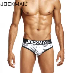 Jockmail брендовые пикантные Для мужчин нижнее белье трусы полиэстер печатных шорты с низкой посадкой мальчик гей разработан трусики WONDERJOCK