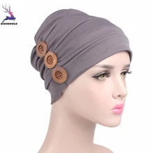 DOUDOULU головные уборы при химиотерапии и шарфы женские зимние шапки и шапки уши химиотерапия шляпа шапочка-тюрбан головной убор gorros mujer# QWM