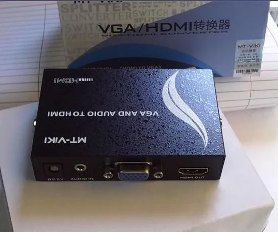 VGA и аудио в HDMI конвертер переключатель коробка Full HD 1080P HDCP HDTV