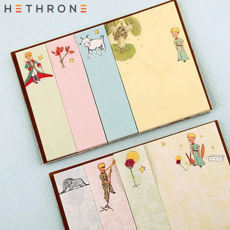 Hethrone Маленький принц Милая клейкая бумага для заметок, Канцтовары Kawaii life Sticky Notes planner Papeleria sticker Memo notepad stick