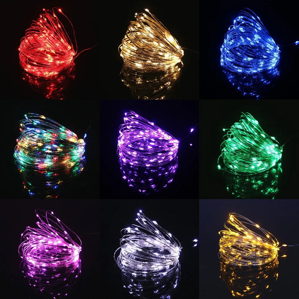 

Fairy LED String Lights 10LED/M 10M 5M 2M 3XAA Battery Operated LED Holiday Light for Garland Party Wedding Christmas Decoration