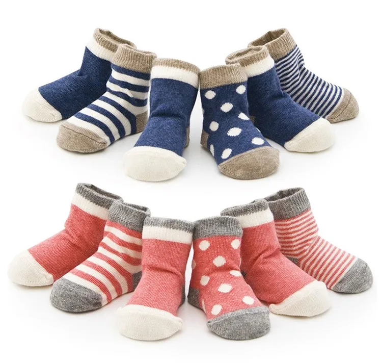 Chaussettes Pour Bebes De 0 A 3 Ans Pour Garcons Et Filles 4 Paires Lot Coton A Rayures Tous Vetements Et Accessoires Pour Enfants Aliexpress