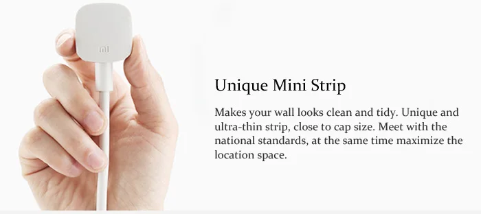 Original XiaoMi 3 USB Charging Ports Mini Power Strip with 3 Sockets Standard Plug
