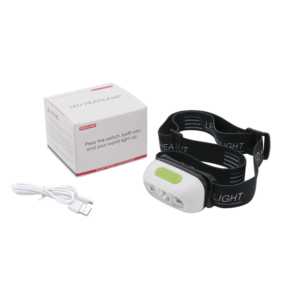Boruit Mini B6 sensor headlight Induction usb rechargeable Headlamp  (2)
