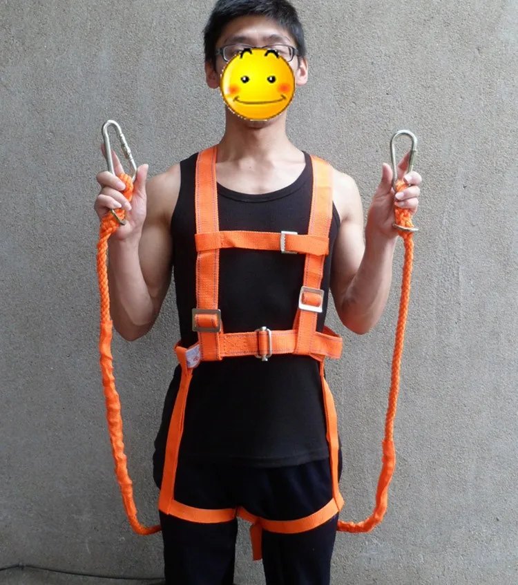 5M Mountain Climbing Security Rope Working Aloft Protective Belt Safety