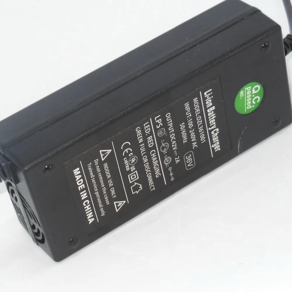 220VAC 42VDC 2.0A ЛИТИЕВАЯ/LiPo батарея зарядное устройство/E-Bike зарядное устройство подходит для 10S 36V 7-15Ah Lipo аккумулятор