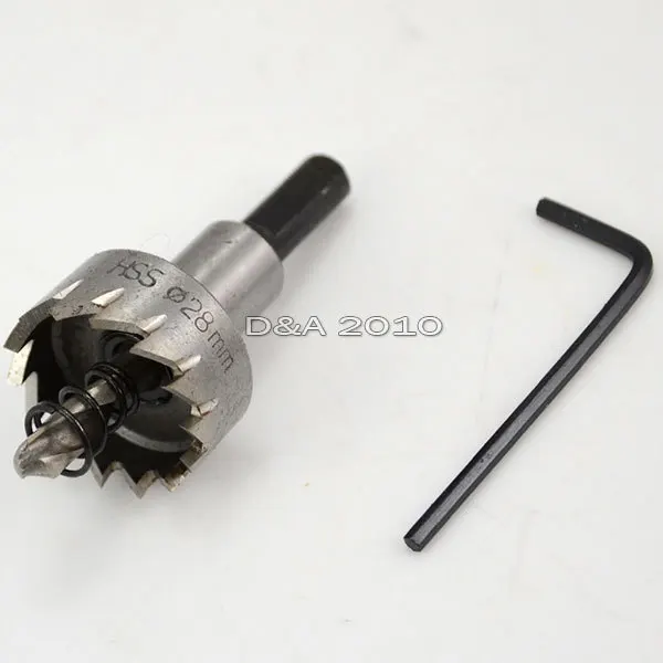 1 Pcs 28mm Stainless Steel Tipped Drill Bit Metal Hole Saw Cutter Heavy