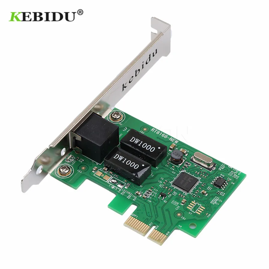 Kebidu Gigabit Ethernet PCI Express PCI-E сетевая карта 10/100/1000M RJ-45 LAN адаптер конвертер контроллер для настольного ПК