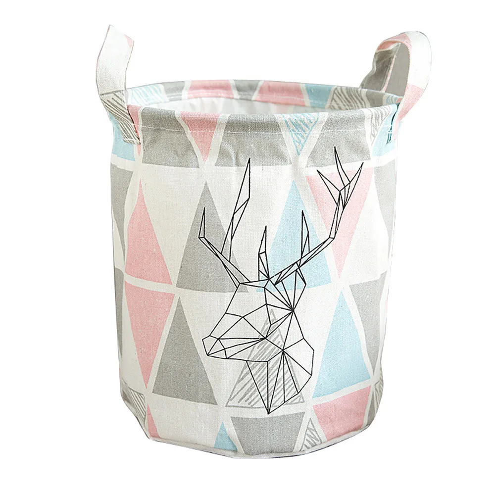 

Foldable MutiColors Storage Bin Closet Toy Box Container Organizer Fabric Basket