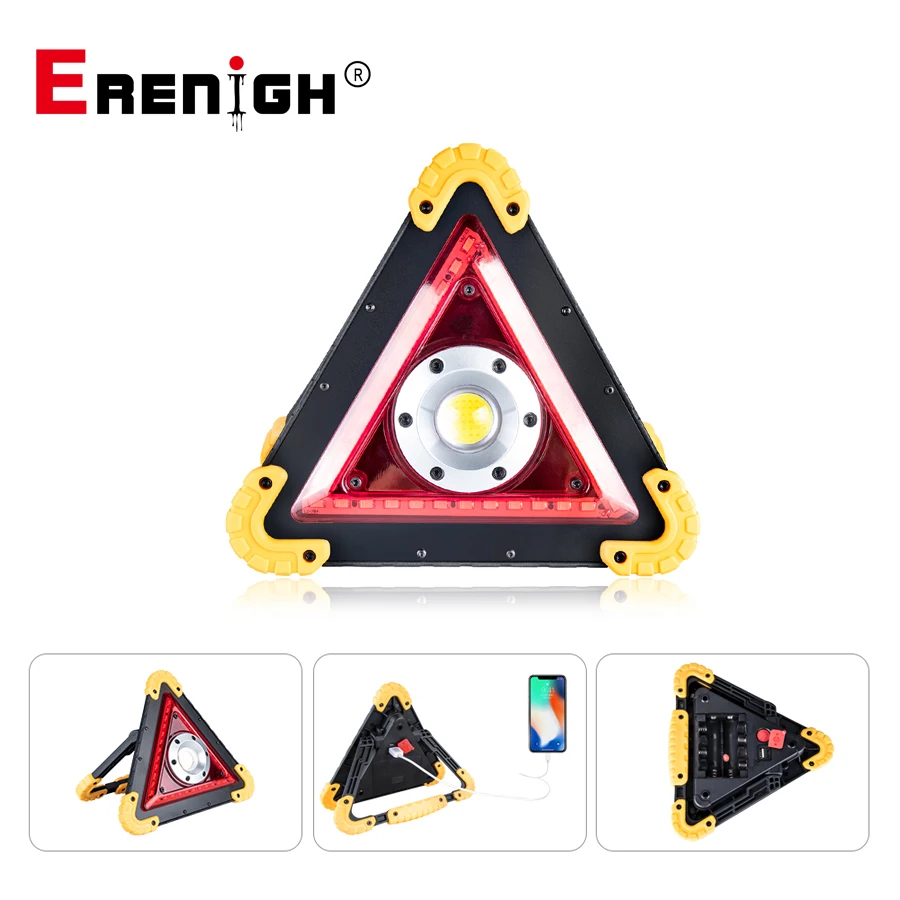 50W 30W COB LED Camping Light Rechargeable Portable Lantern Car Repair Emergency Triangle Warning 4 Modes Work Lamp | Лампы и