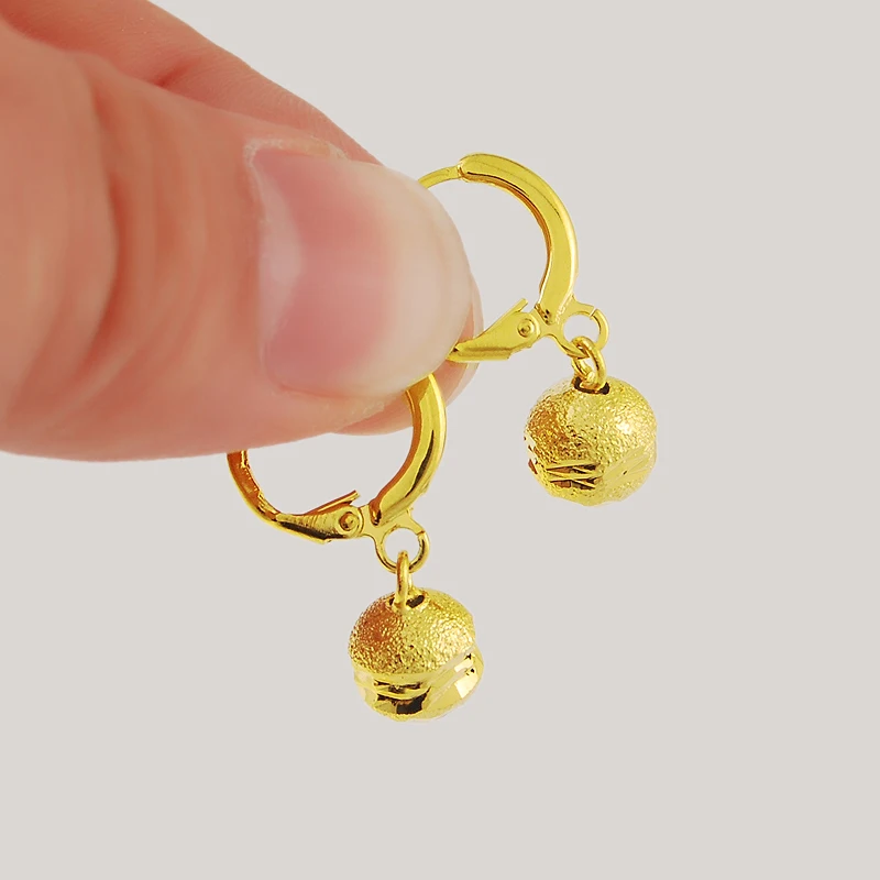 Hot Sale 24K Gold Plating Drop Earrings Piercing Jewelry for Women Luxury Wedding Accessories