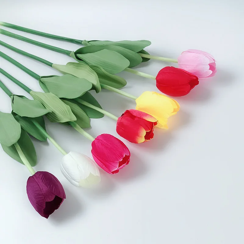 Wholesale Big Size Silk Flower Wedding Bouquet Tulip ...