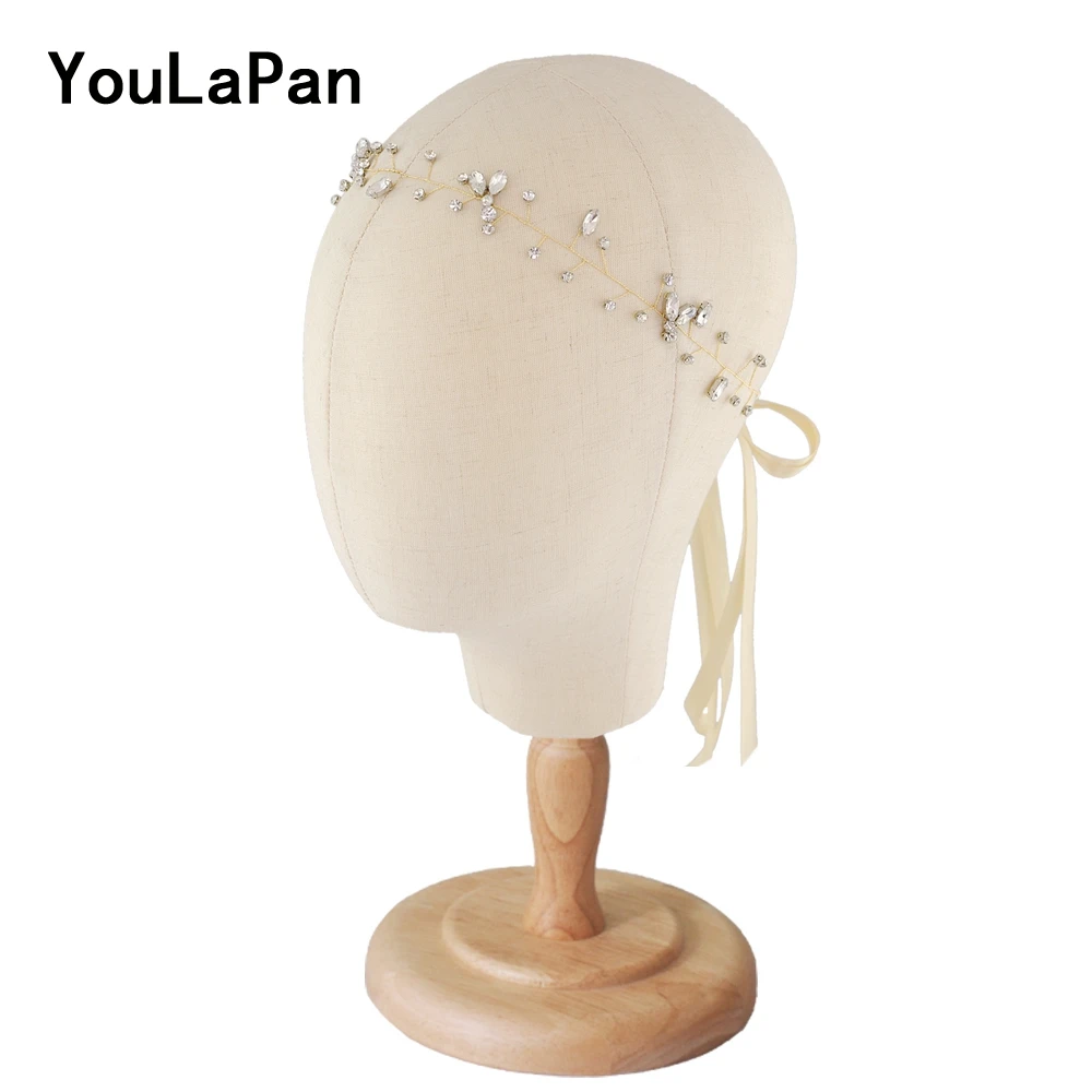 YouLaPan HP11-G Свадебная повязка со стразами свадебная тиара невесты свадебный головной убор ручной работы свадебные аксессуары для волос