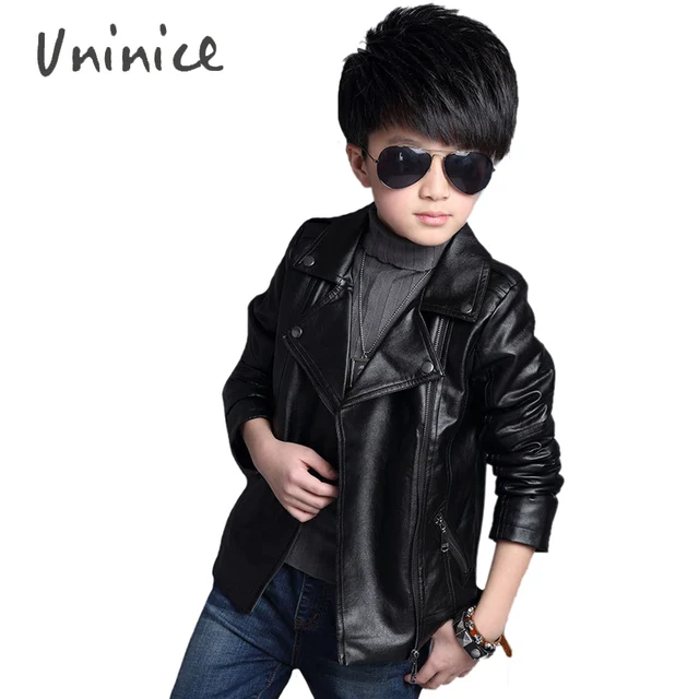 Black Leather Jackets For Kids | Varsity Apparel Jackets