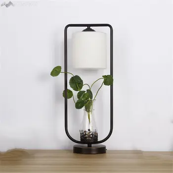 

Modern Creative Iron Glass Table Lamp Plant Desk Light for Living Room Bedroom Cafe Bar Decoration Luminaria Led Hydroponic Lamp