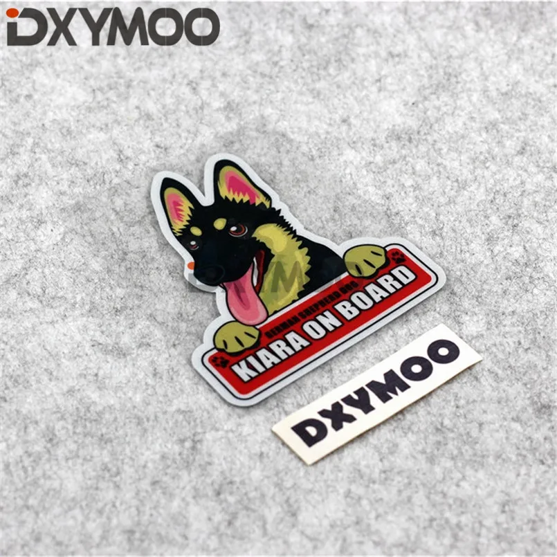 Lovely Pet Car Window Stickers KIARA ON BOARD Warning Dog Guard Inside Styling 12cm*10cm | Автомобили и мотоциклы