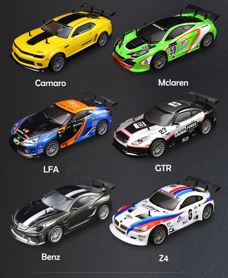 Большой 1:10 Профессиональный RC автомобиль GTR LFA Z4 CAMARO 4WD дрейф Чемпион гонки 2,4 г внедорожных транспортное средство с дистанционным управлением электронные игрушки