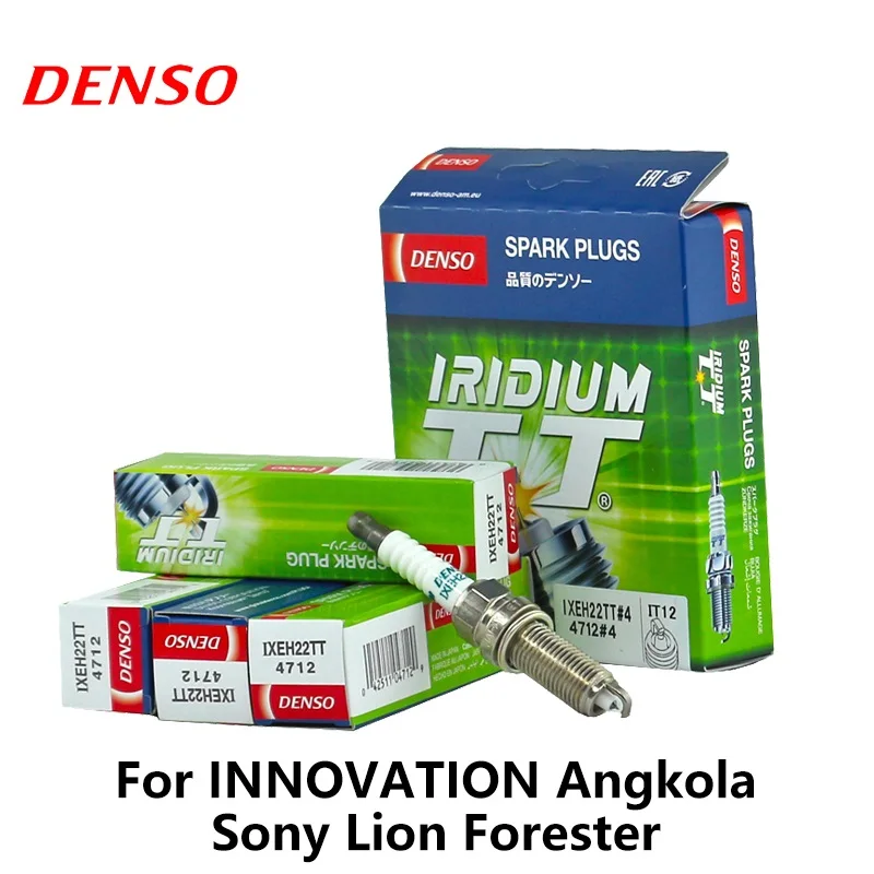 Beste 4 stuks set DENSO Auto Bougie Voor Innovatie Buick Angkola Sony Seat Leon Forester Range Rover Dubbele Iridium IXEH22TT