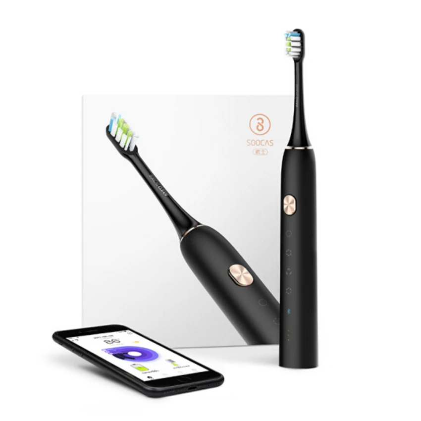 

Xiaomi Soocare X3 Soocas Smart Bluetooth Wireless Charge Waterproof Acoustic WaveTooth Sonic Toothbrush Via Smartphone Control