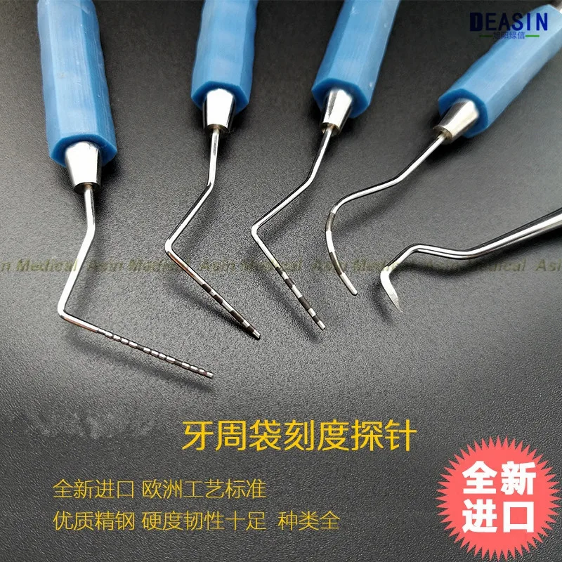 free shipping Imported periodontal pocket scale probe Periodontal depth