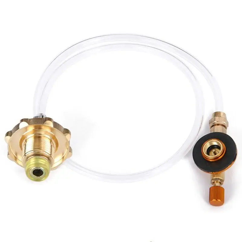 

Adapter Inflatable Valve for Tank Refilling Outdoor Camping Home Flat Gas Adapter