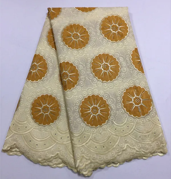 

Latest african cotton lace African Swiss Voile High Quality Swiss voile Lace Fabric with stones For Wedding Dress f16n171