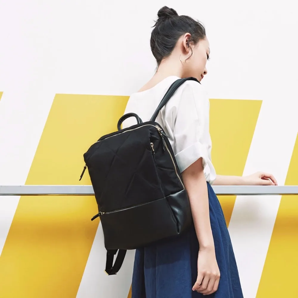 Xiaomi 90 Fun13 дюймов рюкзак женская мода ромбовидная решетка элегантный Mochila Студенческая повседневная школьная сумка
