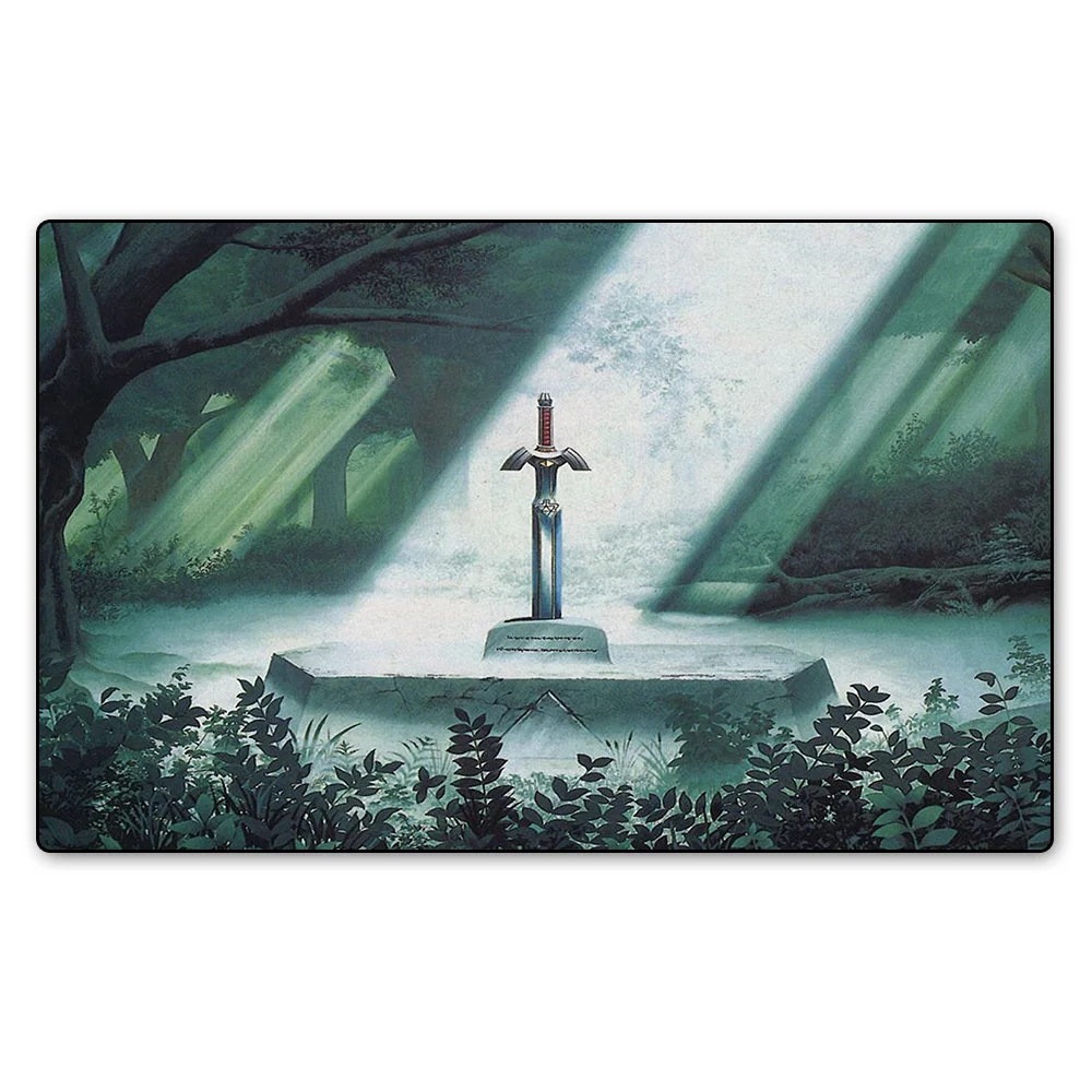 Zelda Меч Playmat, MGT карты Playmat 2 мм толщиной может также использоваться в качестве таблица панель с