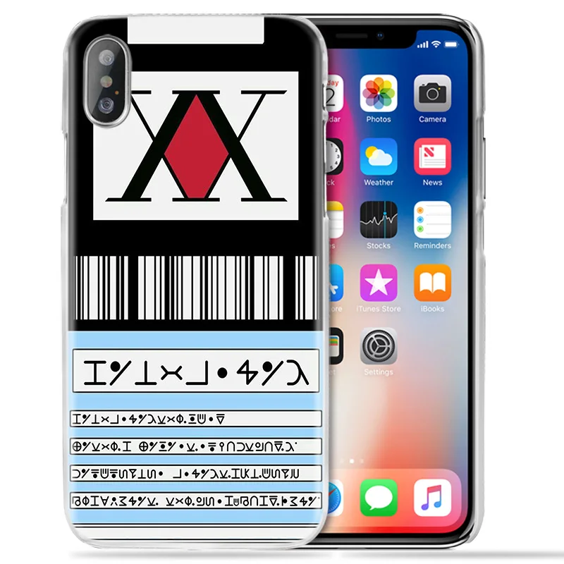 Чехол Hunter x Hunter Для iPhone XS Max XR X 10 11 7S 8 6 6S Plus 5S SE 5 4S 4 5C 6+ 6S+ 7+ 8+ жесткий чехол для телефона с рисунком аниме coque