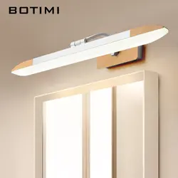 BOTIMI регулируемое зеркало свет для ванная комната Nordic светодиодный настенный светильник с металлической абажур спальные бра комнаты