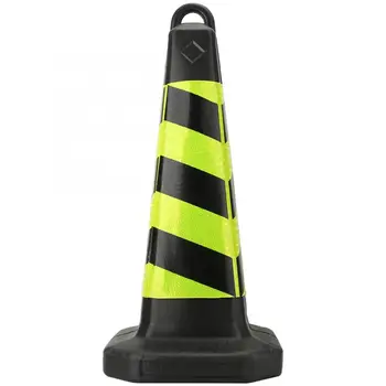

safety tool High Quality Road Traffic Plastic Reflective Road Cone Yellow and Black Stripes