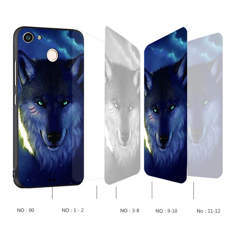 Huawei nova Case Original Cover for Huawei nova Bag Case Cover Skin Wolf Fish Skull nova Fundas 100% 4