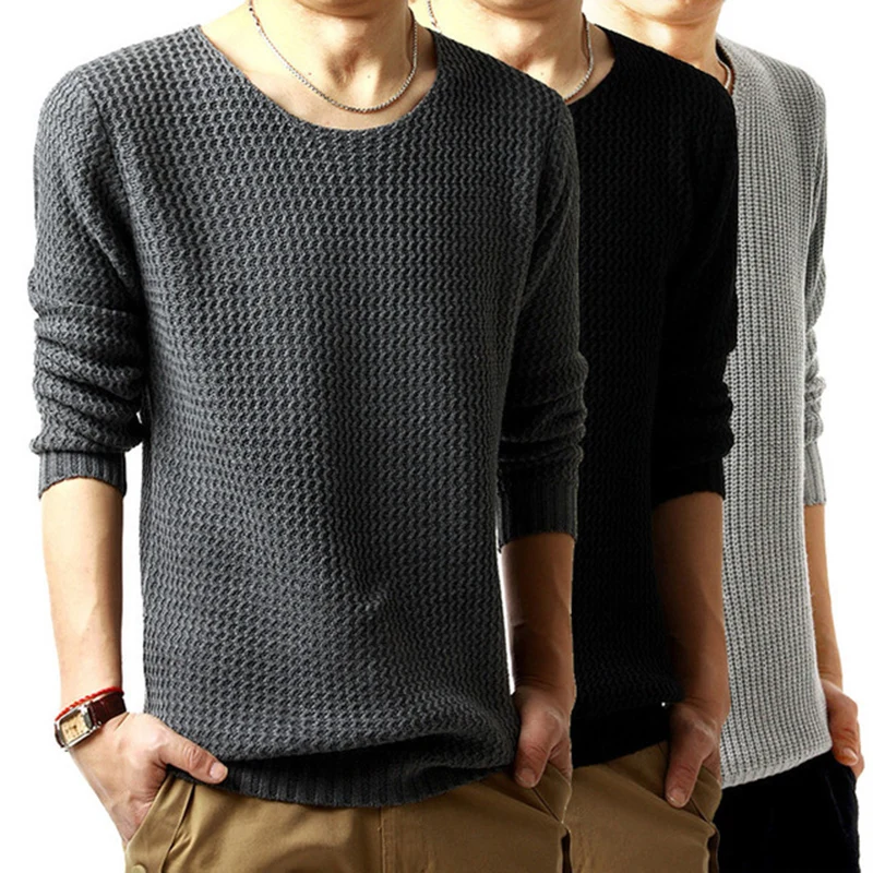 Men's Sweaters 2019 Fashion Brand Clothing High Quality Pullover Men Sweater Casual Jersey O Neck Knitted Sweaters Tops Coat