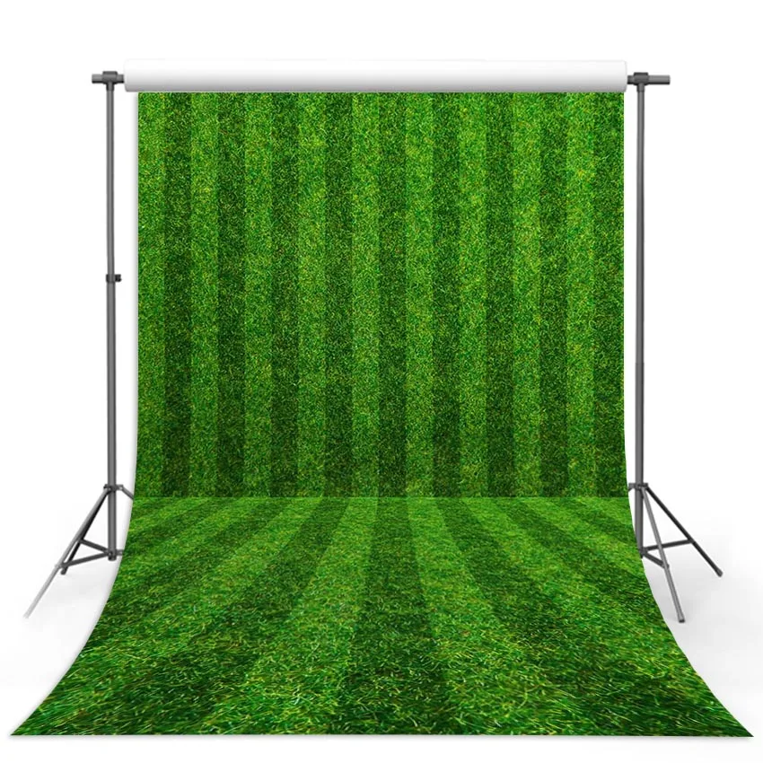 

Vinyl Photography Backgrounds Green Lawn Soccer Field Birthday Party Decor Children Backdrop Photo Studio