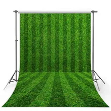 Vinyl Photography Backgrounds Green Lawn Soccer Field Birthday Party Decor Children Backdrop Photo Studio