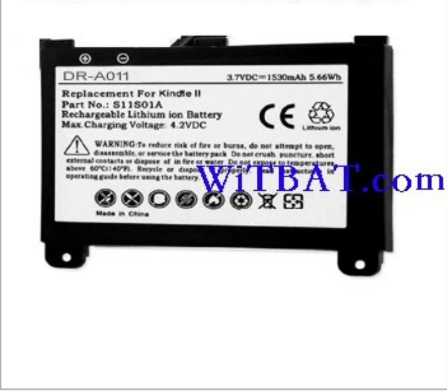 FGHGH 1530 mAh Батарея для Amazon Kindle 2/KINDLE DX, S11S01A, 170-1012-00 - Цвет: Black