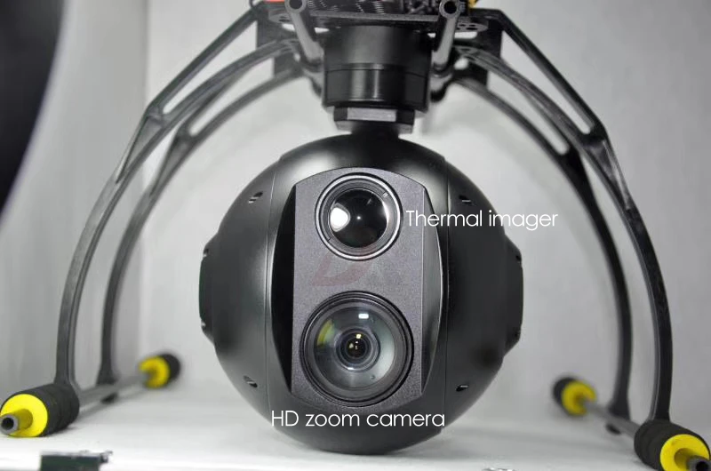 Камера с двойным датчиком UAV Drone Gimbal инфракрасная тепловизионная камера и 30